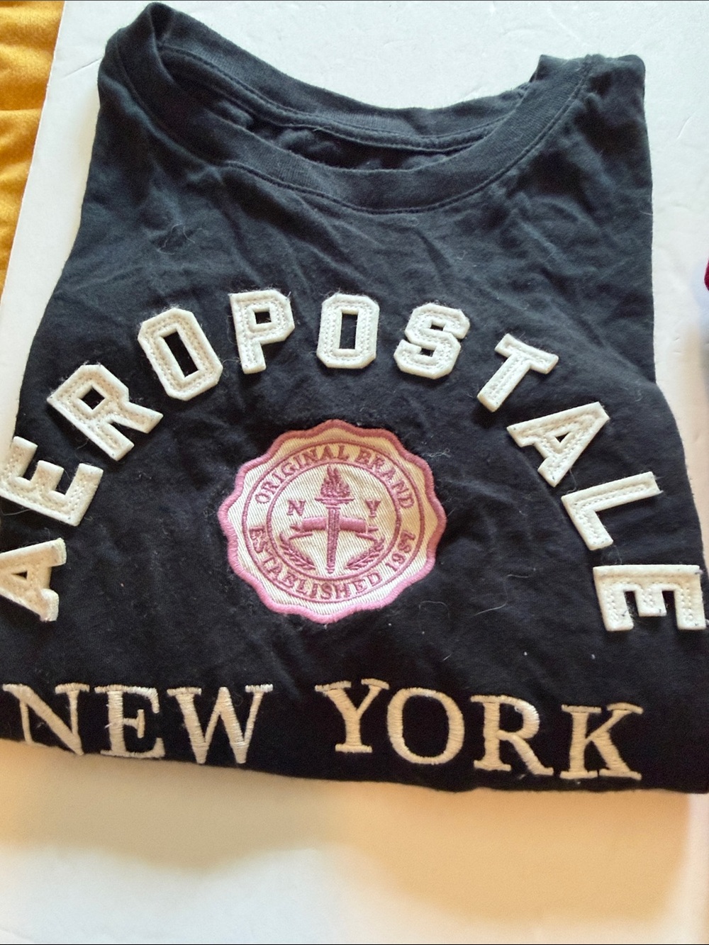 Aeropostale Women's 9 Short Sleeve Tee Bundle Black,Burgundy, Pink, Green,Gray - Picture 5 of 13